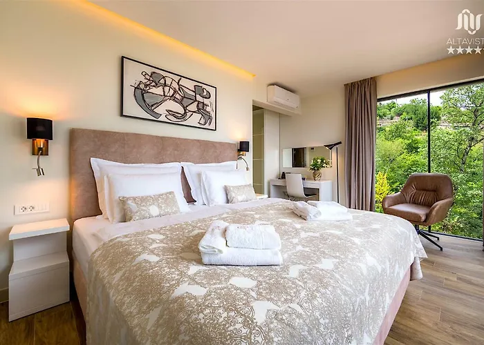 ヴィラ Altavista - Seaview & Relax With Heated Pool & Minigolf オパティヤ